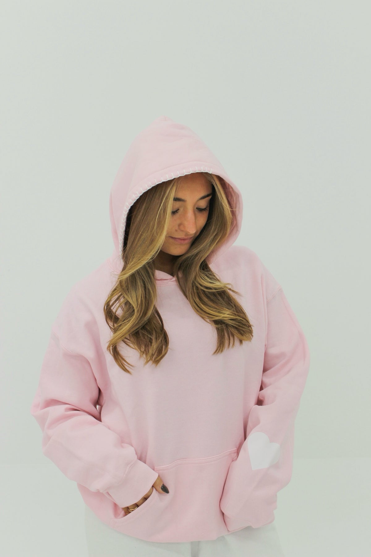 Pink Coast Pink Coast Signature Hoodie ♡ Baby Pink – Pink Coast Boutique