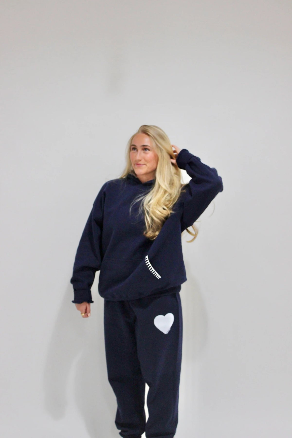 Pink Coast Pink Coast Signature Hoodie ♡ Navy – Pink Coast Boutique