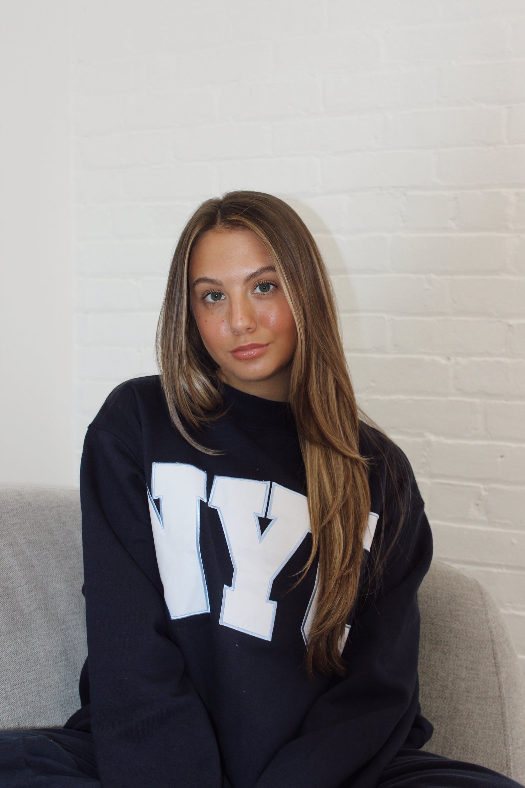 NYC Mock Neck ♡ Navy – Pink Coast Boutique