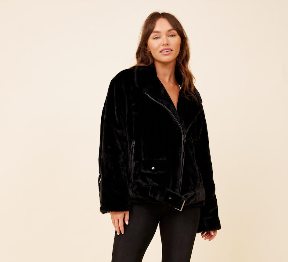 Crushed velvet 2025 moto jacket